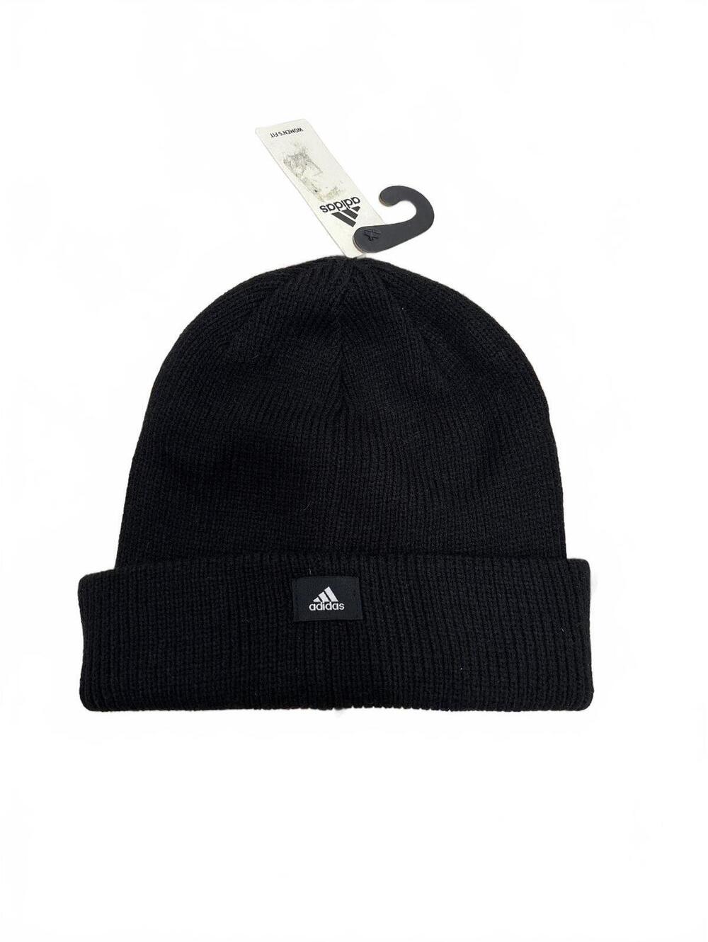 Adidas Women's Script Fold Beanie Black OSFA
